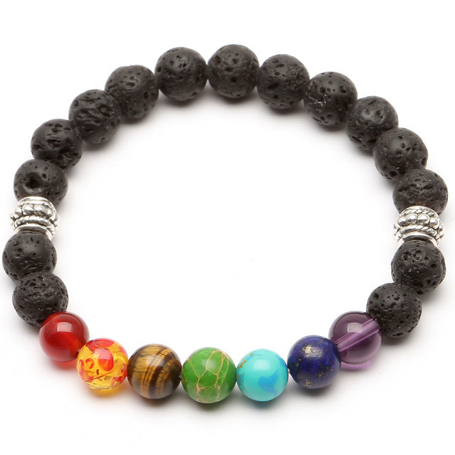 Ocho planetas al por mayor pulseras de onyx